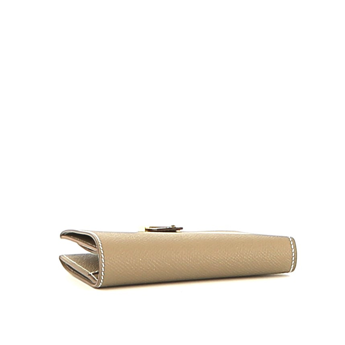 Portefeuille Hermès  Bearn en cuir epsom étoupe - Detail D4