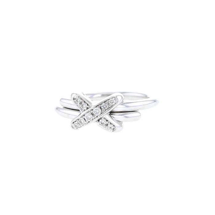 Chaumet Jeux de Liens ring in white gold and diamonds - 00pp