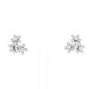Van Cleef & Arpels Socrate Poissarde earrings in white gold and diamonds - 360 thumbnail