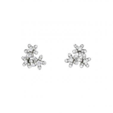 Pendientes Van Cleef 
Arpels Socrate de oro blanco y diamantes