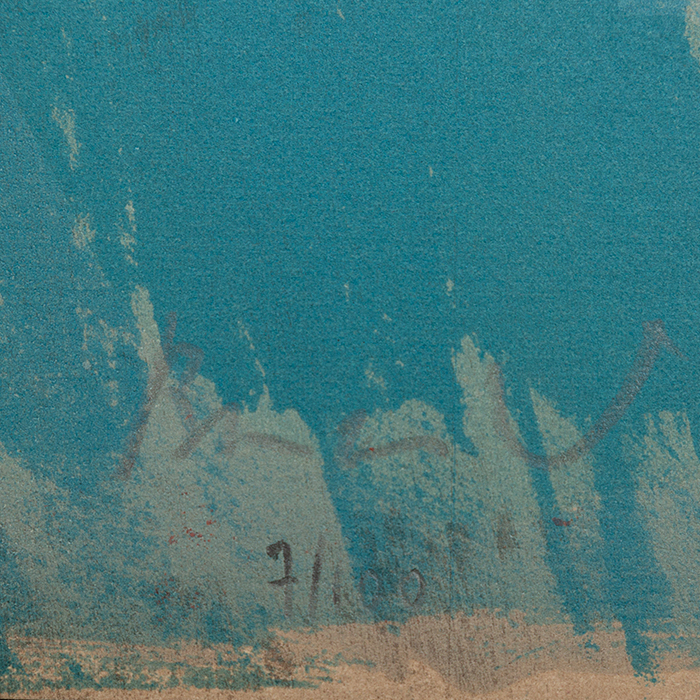 Bram van Velde, "Composition XLVI", lithographie en couleurs sur papier, signée et numérotée, de 1980