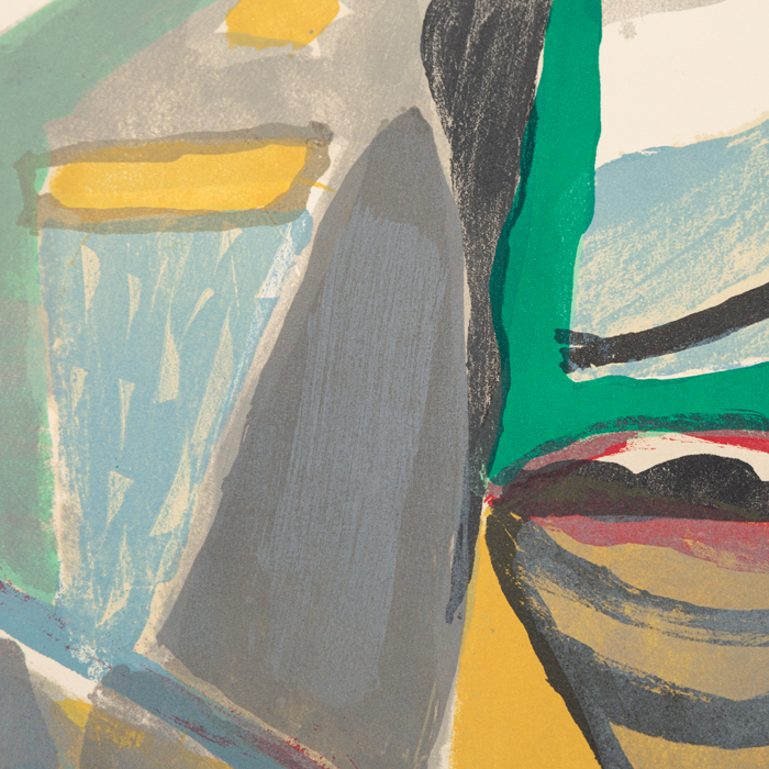 Bram van Velde, "Composition XXII", lithograph in colors on paper, signed and numbered, of 1975 - Detail D1