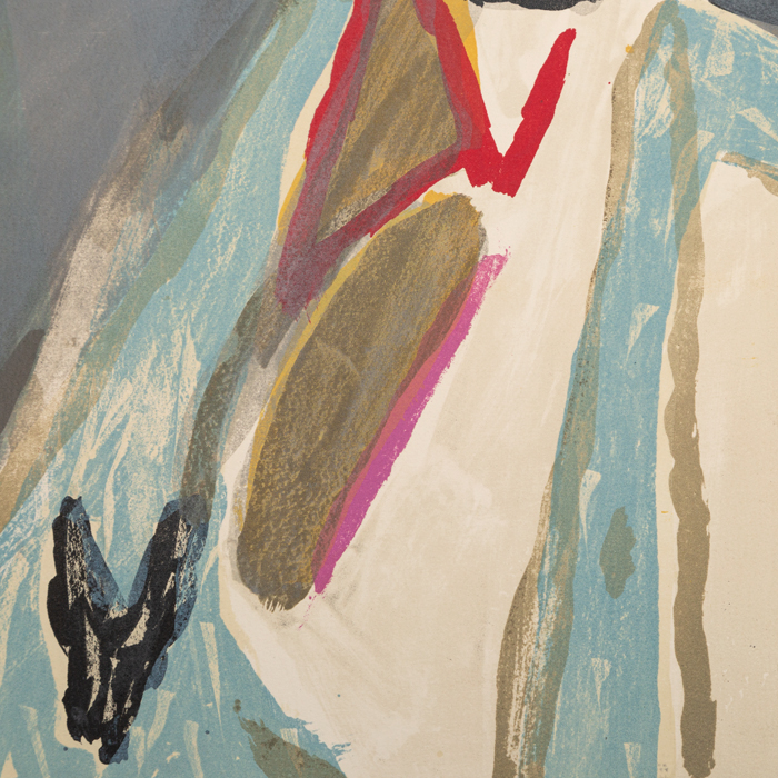 Bram van Velde, "Composition XXII", lithograph in colors on paper, signed and numbered, of 1975 - Detail D3