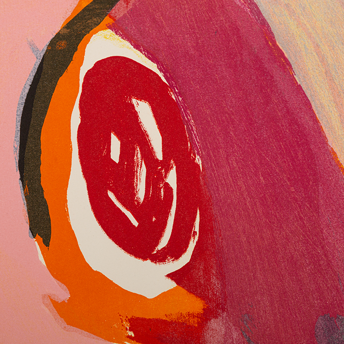Bram van Velde, "Composition XXI", lithograph in colors on paper, signed and numbered, of 1975 - Detail D3