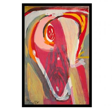 Bram van Velde, "Composition XXI", lithographie en couleurs sur papier, signée et numérotée, de 1975