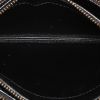 Bolso bandolera Celine  Trio modelo pequeño  en piel de pitón negra y cuero negro - Detail D2 thumbnail