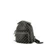 Mochila Valentino Garavani  Rockstud en cuero acolchado negro - 00pp thumbnail