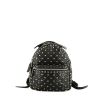 Mochila Valentino Garavani  Rockstud en cuero acolchado negro - 360 thumbnail