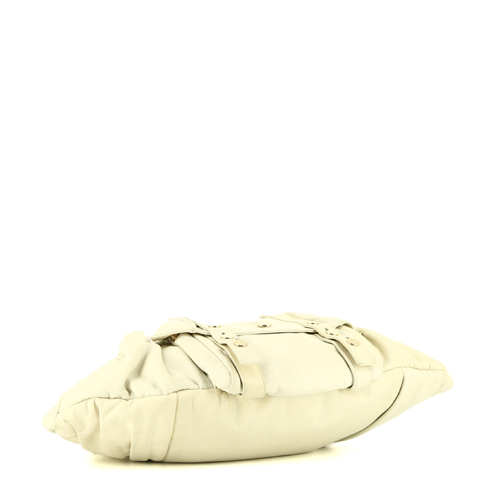 Sac à main Saint Laurent  Mombasa en cuir beige - Detail D4