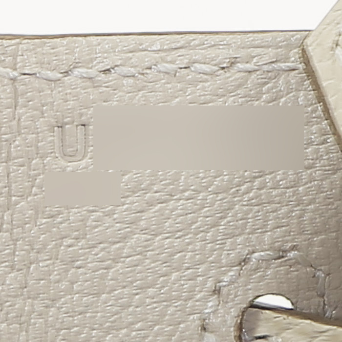 Borsa Hermès Birkin 25 cm in pelle Epsom Nata - Detail D4