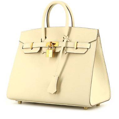 Borsa Hermès  Birkin 25 cm in pelle Epsom Nata