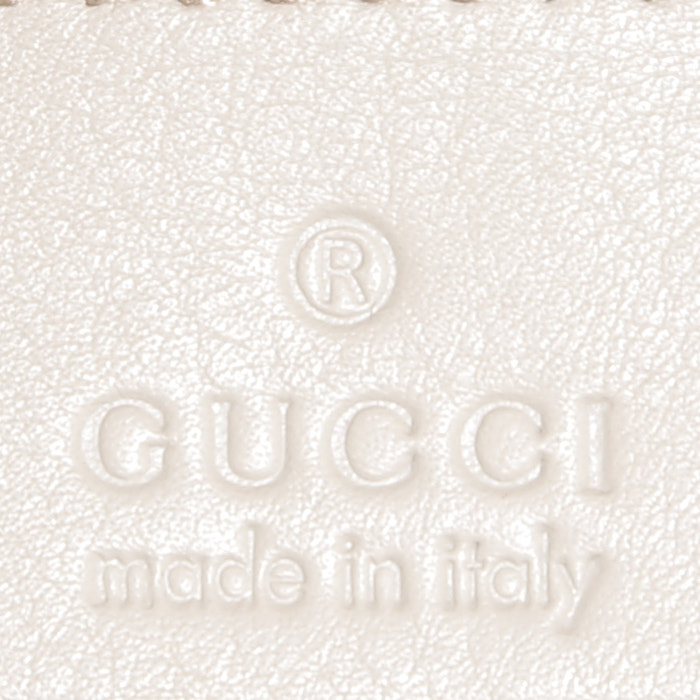 Bolso bandolera Gucci  Guccissima en cuero beige - Detail D4