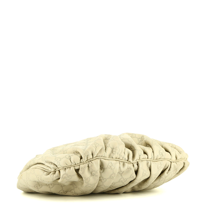 Borsa a tracolla Gucci  Guccissima in pelle beige - Detail D5