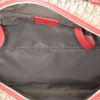 Dior  Rasta handbag  in beige monogram canvas Oblique  and red leather - Detail D2 thumbnail