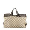 Gucci  Gucci Vintage shopping bag  in beige logo canvas  and brown leather - 360 thumbnail