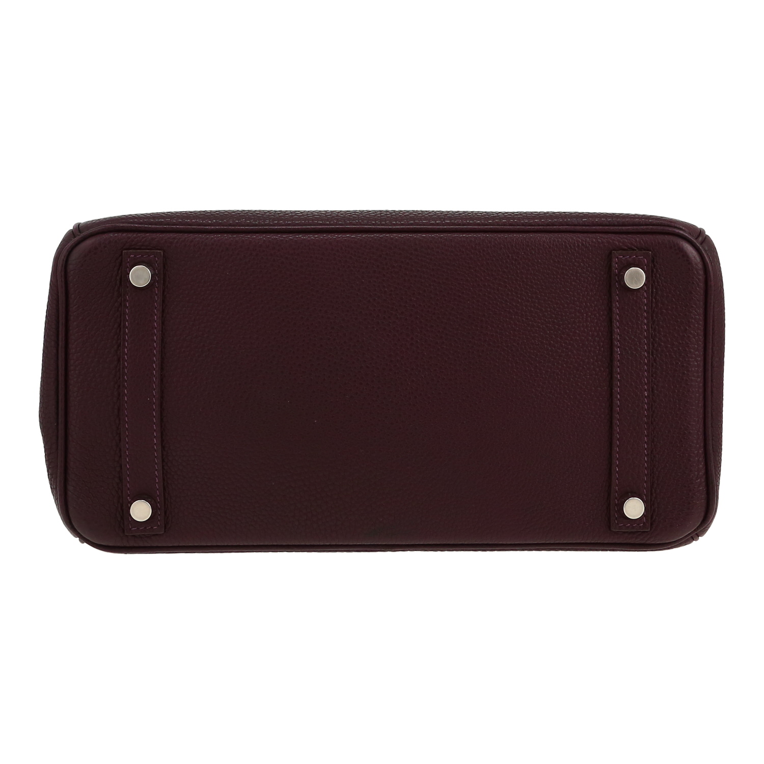 Borsa Hermès  Birkin 30 cm in pelle togo plum - Detail D1
