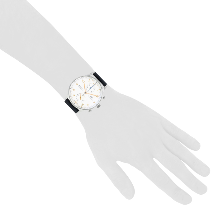 Montre IWC Portuguese-Chronograph en acier Ref: IWC - 3714  Vers 2000 - Detail D1