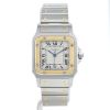 Reloj Cartier Santos Galbée de oro y acero Circa 1990 - 360 thumbnail