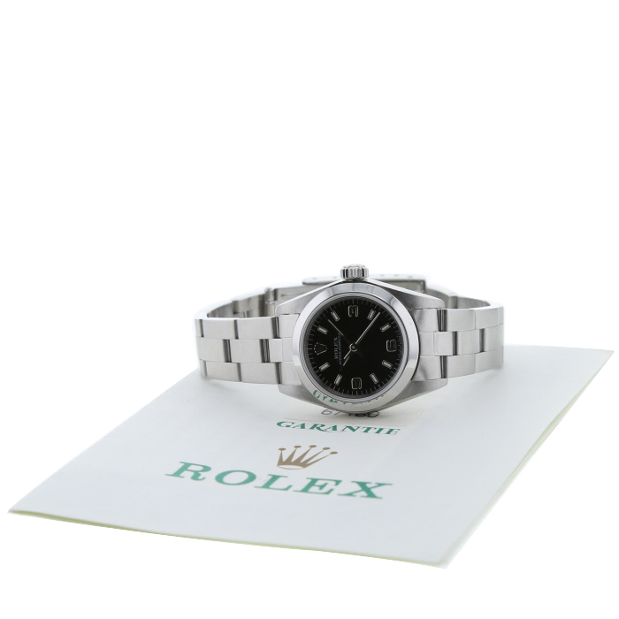 Reloj Rolex Lady Oyster Perpetual de acero Ref: Rolex - 67180  Circa 1999 - Detail D2