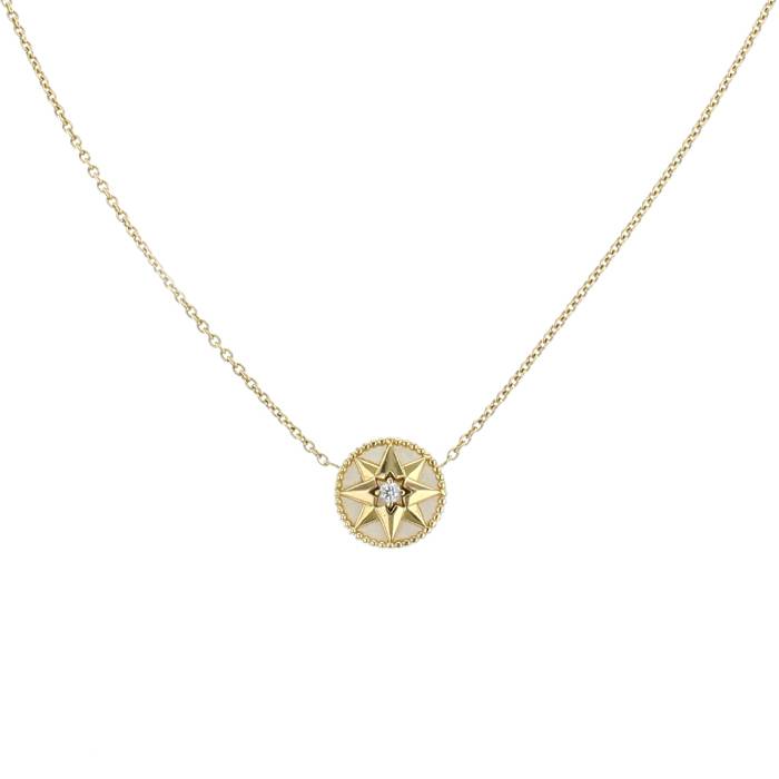 Rose Des Vents Necklace Yellow Gold, Diamonds and Mother-of-Pearl