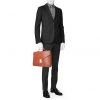 Louis Vuitton  Conseiller briefcase  in brown epi leather - Detail D1 thumbnail