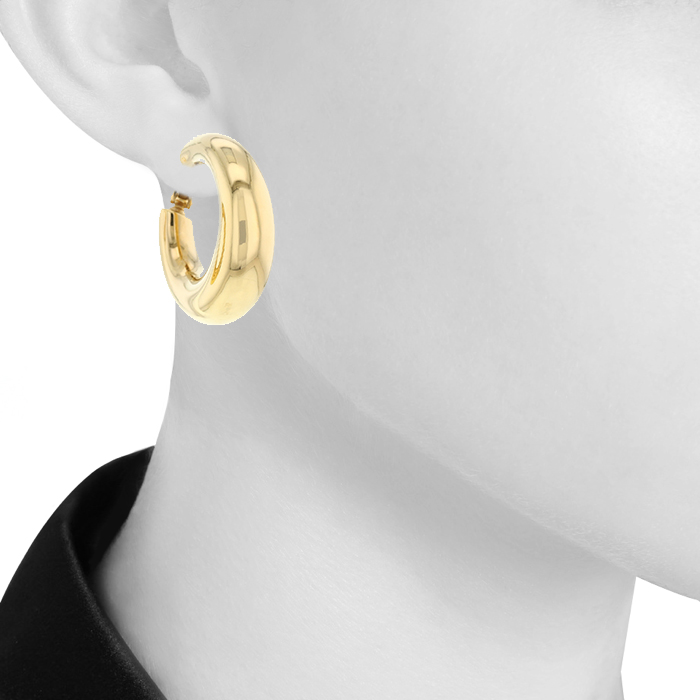 Chaumet Anneau earrings in yellow gold - Detail D1