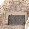Louis Vuitton  Neverfull large model  shopping bag  in brown monogram canvas  and natural leather - Detail D2 thumbnail