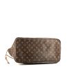 Shopping bag Louis Vuitton  Neverfull modello grande  in tela monogram marrone e pelle naturale - Detail D4 thumbnail