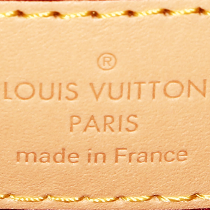 Sac à main Louis Vuitton Graceful en toile monogram marron et cuir naturel - Detail D3