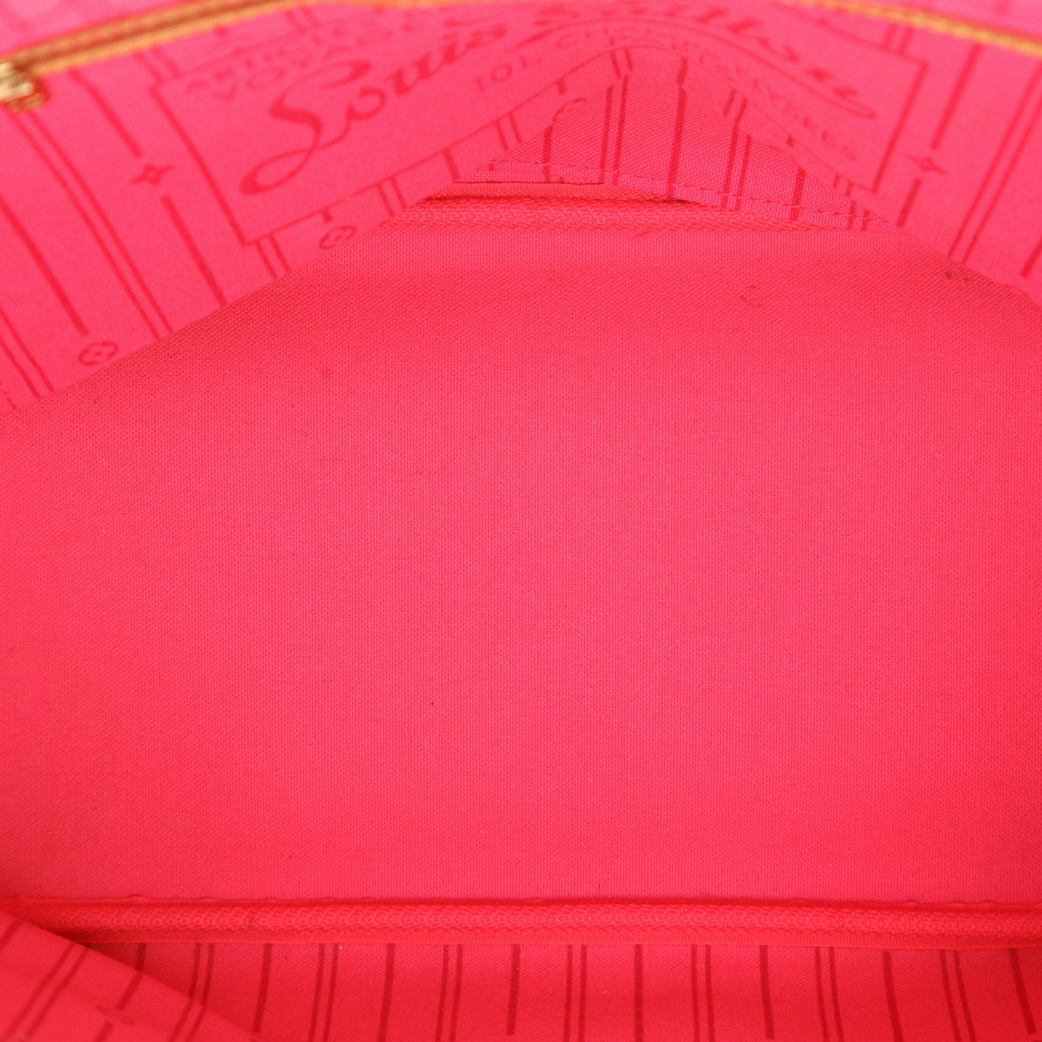 Shopping bag Louis Vuitton Neverfull modello medio in tela monogram marrone a fiori e pelle naturale - Detail D3