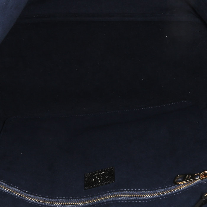 Shopping bag Louis Vuitton  Neverfull modello medio  in pelle monogram con stampa nera - Detail D3