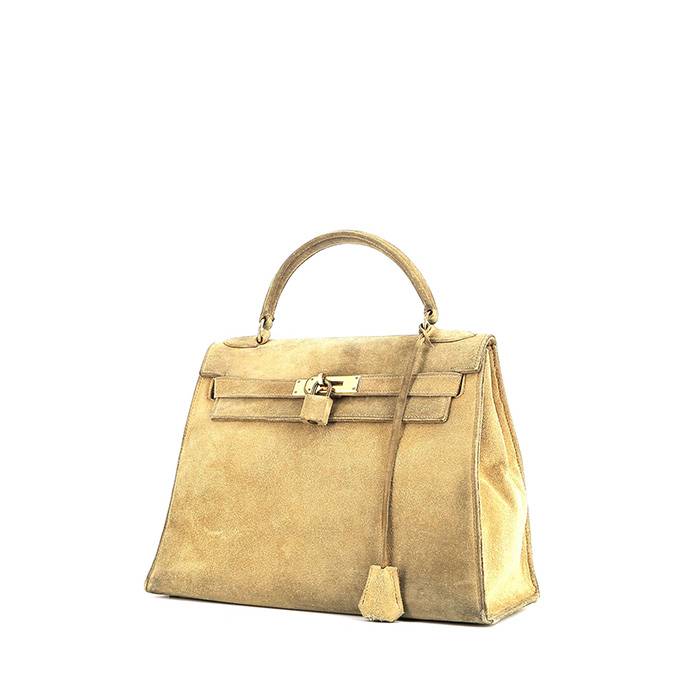 Hermès  Kelly 28 cm handbag  in beige doblis calfskin - 00pp