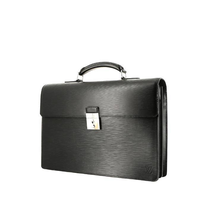 Porta-documentos Louis Vuitton  Robusto en cuero taiga negro - 00pp