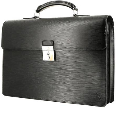 Porta-documentos Louis Vuitton  Robusto en cuero Epi negro