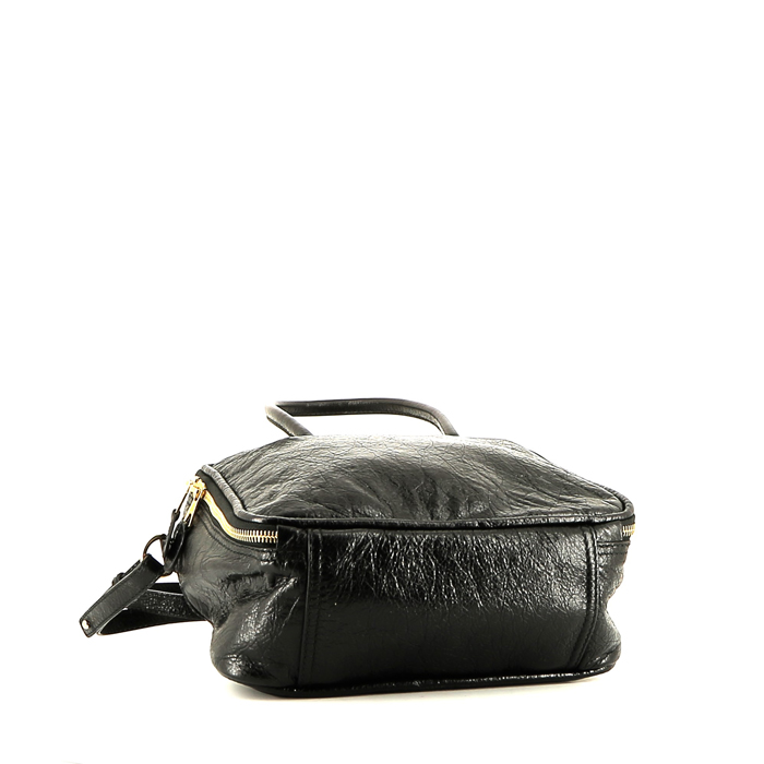 Balenciaga Blanket Square handbag in black leather - Detail D5