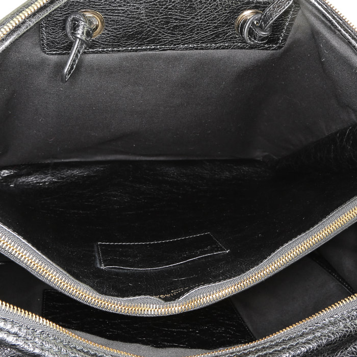 Sac à main Balenciaga  Blanket Square en cuir noir - Detail D3
