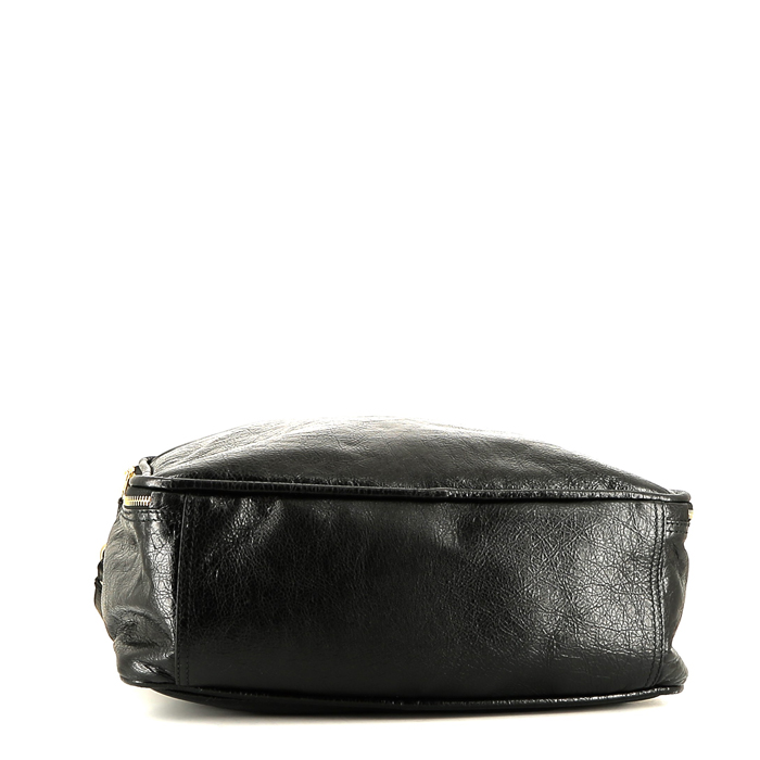 Bolso de mano Balenciaga  Blanket Square en cuero negro - Detail D5