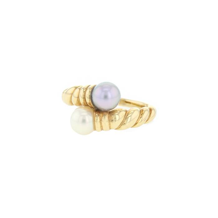 Tasaki  ring in yellow gold and cultured pearls - 00pp