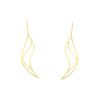 Paire de pendants d'oreilles Tiffany & Co Wave en or jaune - 00pp thumbnail