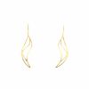 Tiffany & Co Wave pendants earrings in yellow gold - 360 thumbnail