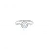 Van Cleef & Arpels Icone solitaire ring in platinium and diamonds - 360 thumbnail