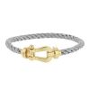 Fred Force 10 large model bracelet in yellow gold and stainless steel - 00pp thumbnail