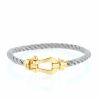 Fred Force 10 large model bracelet in yellow gold and stainless steel - 360 thumbnail