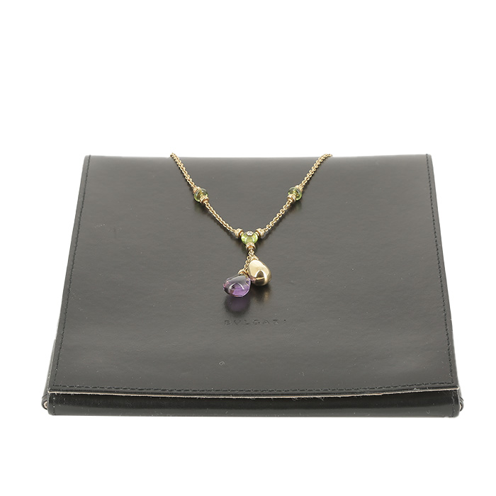 Collana Bulgari Mediterranean Eden  in oro rosa, ametista e peridoto - Detail D2
