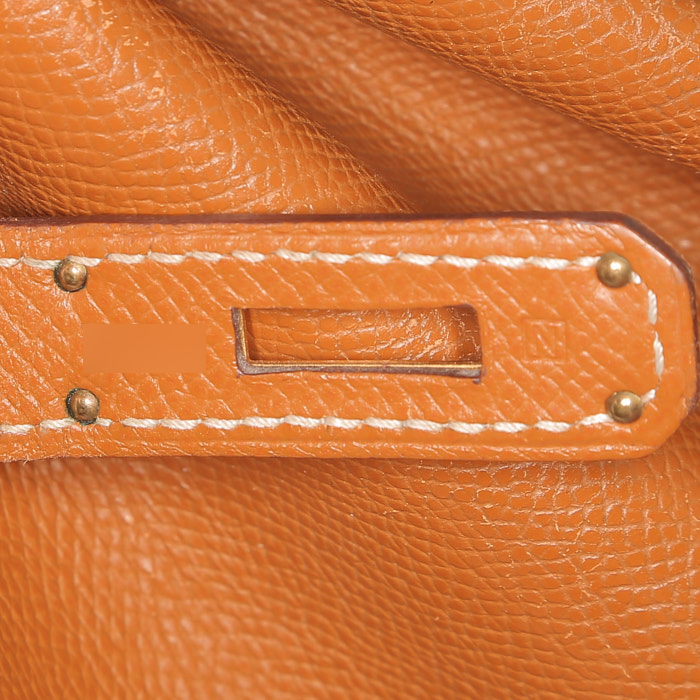 Borsa Hermès  Birkin 35 cm in pelle Epsom gold - Detail D4