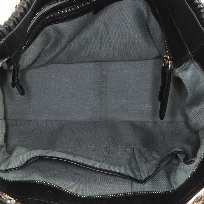 Bolso Cabás Bulgari   en cuero negro - Detail D2