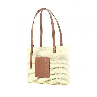 Sac cabas Loewe  Basket bag en raffia beige