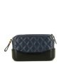 Chanel  Gabrielle Wallet on Chain shoulder bag  in blue and black quilted leather - 360 thumbnail