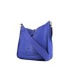 Borsa a tracolla Hermès  Evelyne modello piccolo  in pelle taurillon clemence blu elettrico - 00pp thumbnail