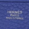 Borsa a tracolla Hermès  Evelyne modello piccolo  in pelle taurillon clemence blu elettrico - Detail D3 thumbnail